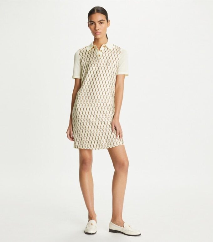 Seiden-Polo-Kleid