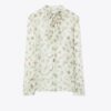 Seidenbluse mit Schleife Seidenbluse mit Schleife