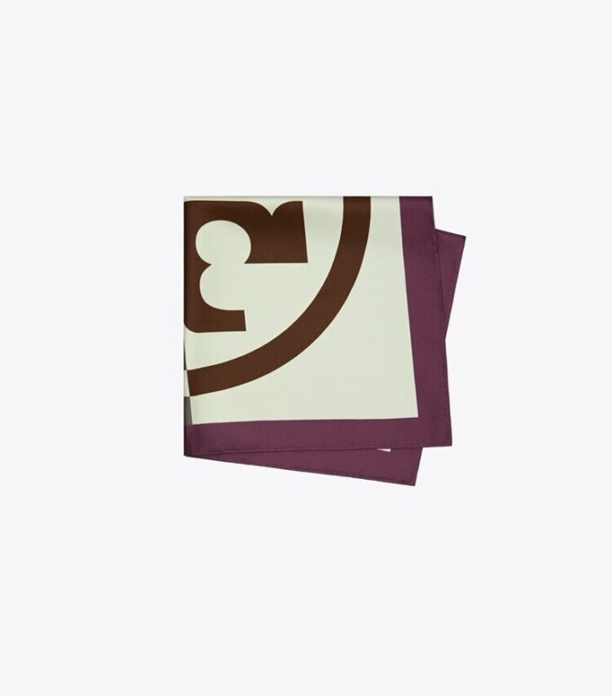 Seidenhalstuch mit Colorblock-Logo Seidenhalstuch mit Colorblock-Logo