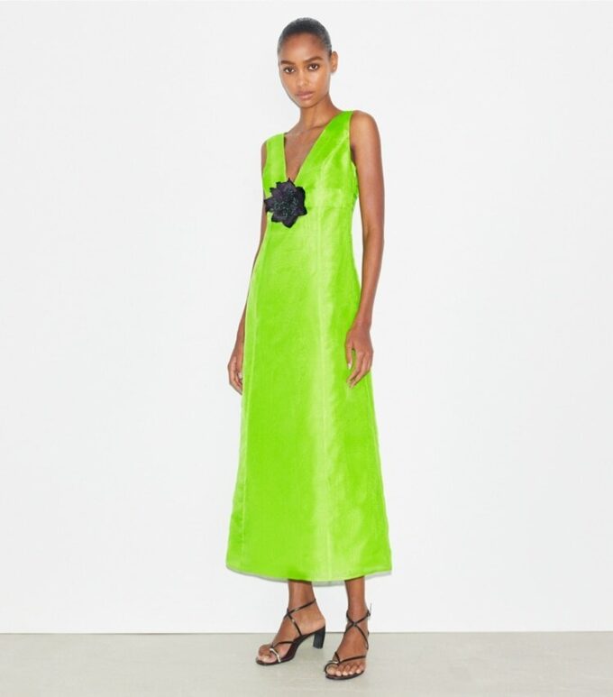 Seidenorganza-Kleid
