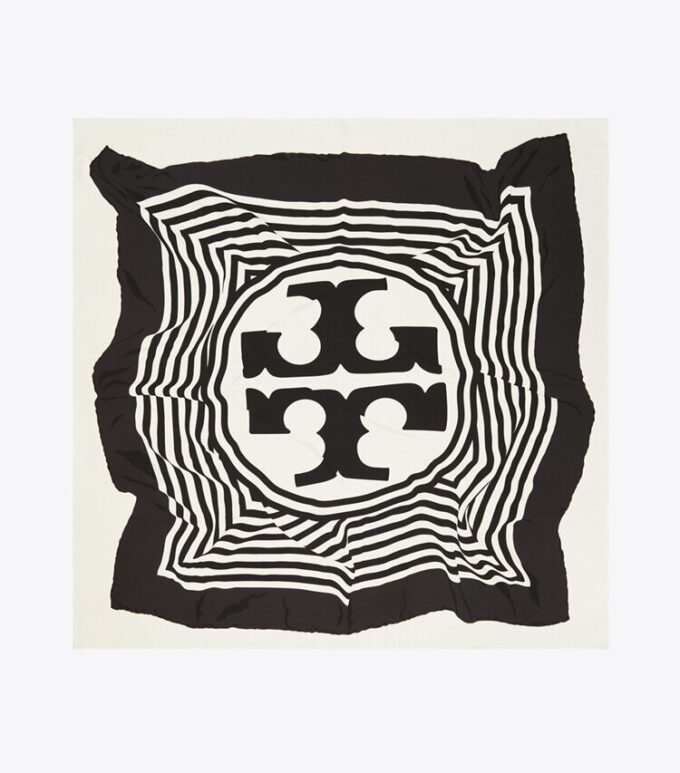 Seidentuch mit verzerrtem Logo Seidentuch mit verzerrtem Logo