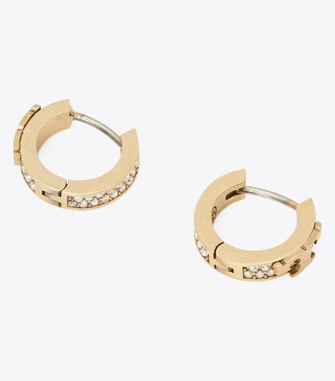 Serif-T Pavé Huggie Hoop Serif-T Pavé Huggie Hoop