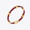 Serif-T Stapelbares Armband mit Krokodilprägung Serif-T Stapelbares Armband mit Krokodilprägung