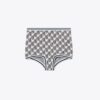 Shorts aus Viskose-Jacquard