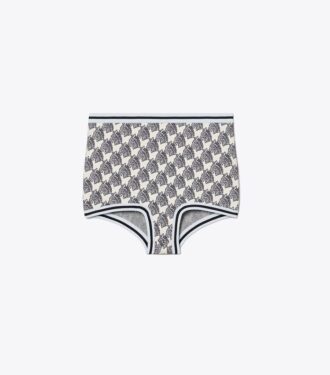 Shorts aus Viskose-Jacquard