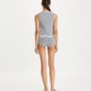 Shorts aus Viskose-Jacquard