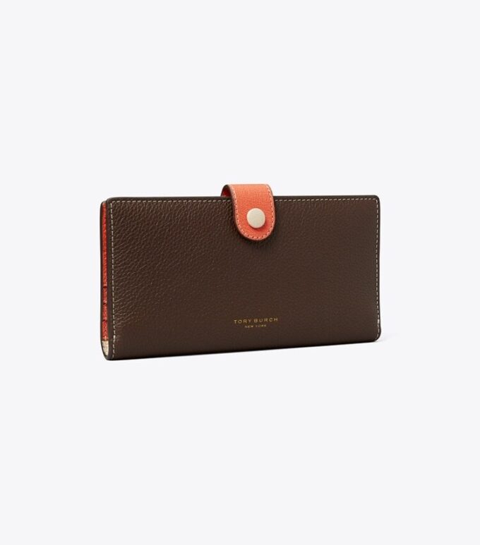 Slim-Brieftasche mit Farbblock-Reißverschluss Slim-Brieftasche mit Farbblock-Reißverschluss