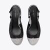 Slingback mit Kappe und Pavé-Verzierung Slingback mit Kappe und Pavé-Verzierung
