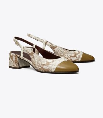Slingback mit Zehenkappe