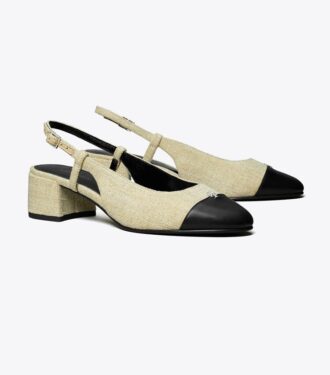 Slingback mit Zehenkappe