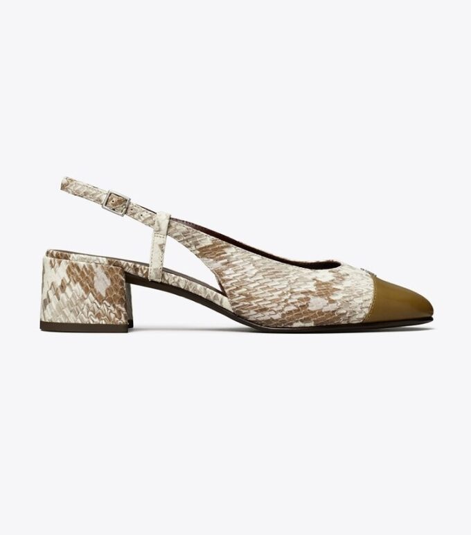 Slingback mit Zehenkappe Slingback mit Zehenkappe
