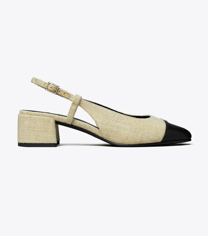 Slingback mit Zehenkappe Slingback mit Zehenkappe