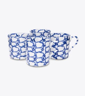 Spongeware-Becher, 4er-Set