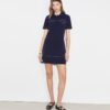 Stretch-Polokleid mit Zierstichen Stretch-Polokleid mit Zierstichen