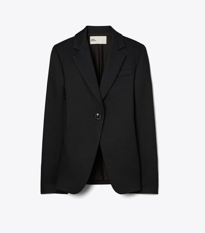 Strukturierter Crêpe-Blazer