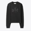 Sweatshirt mit Kristall-Logo Sweatshirt mit Kristall-Logo