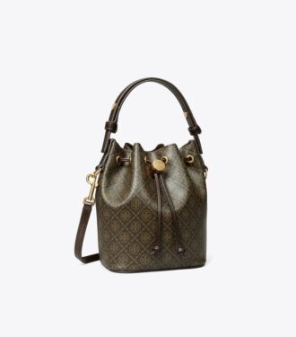 T Monogram-beschichtete Canvas-Mini-Beuteltasche