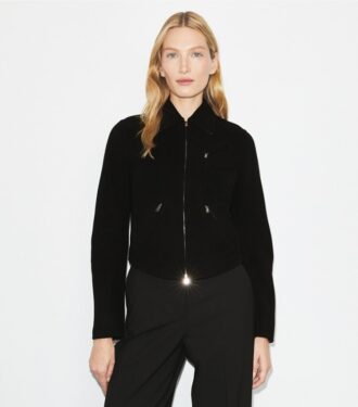 T Monogram-Bikerjacke aus Wolle