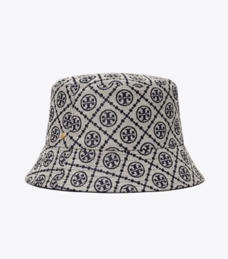 T Monogram-Bucket-Hat mit kurzer Krempe
