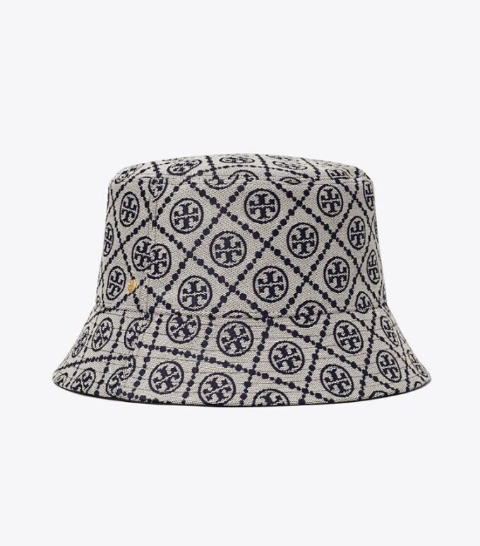 T Monogram-Bucket-Hat mit kurzer Krempe T Monogram-Bucket-Hat mit kurzer Krempe