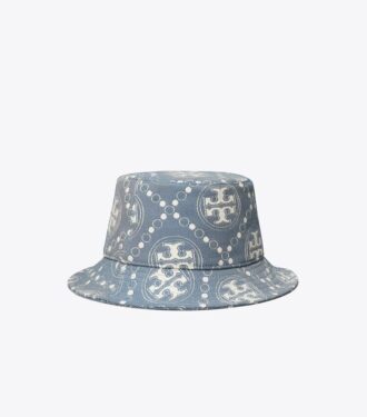 T Monogram-Bucket-Hat mit kurzer Krempe
