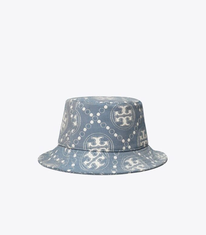 T Monogram-Bucket-Hat mit kurzer Krempe T Monogram-Bucket-Hat mit kurzer Krempe