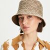 T Monogram-Bucket-Hat mit kurzer Krempe T Monogram-Bucket-Hat mit kurzer Krempe