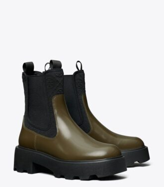 T Monogram Chelsea Lug Boot