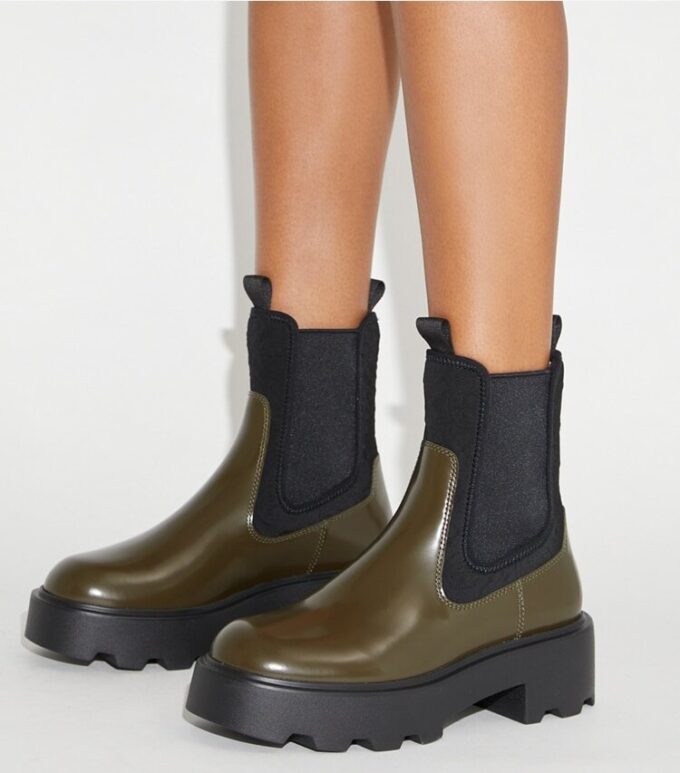 T Monogram Chelsea Lug Boot T Monogram Chelsea Lug Boot