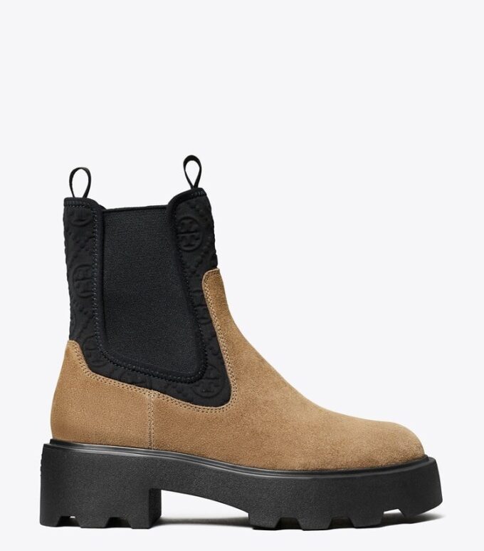 T Monogram Chelsea Lug Boot T Monogram Chelsea Lug Boot