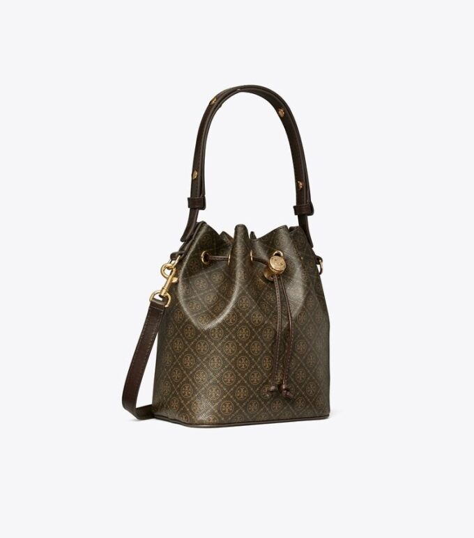 T Monogram Coated Canvas Bucket Bag T Monogram Coated Canvas Bucket Bag