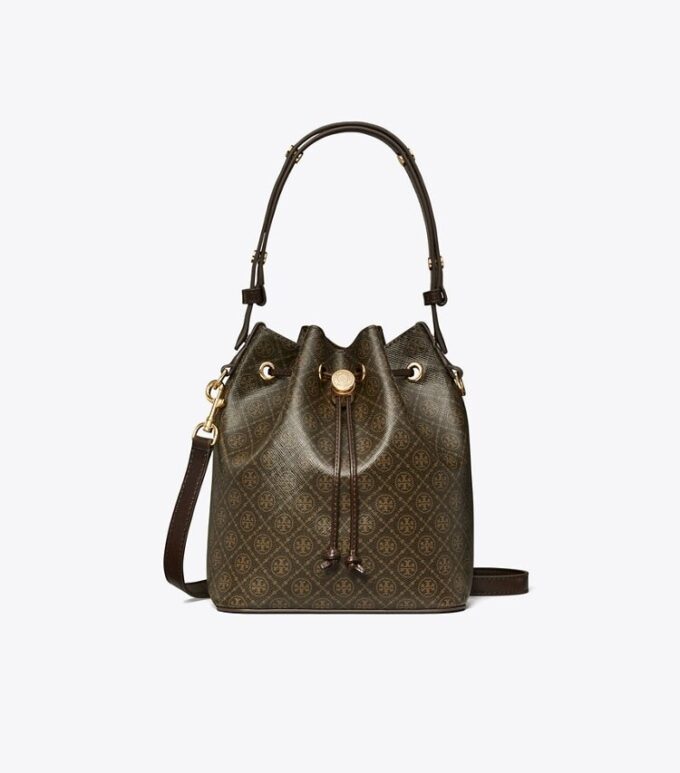 T Monogram Coated Canvas Bucket Bag T Monogram Coated Canvas Bucket Bag
