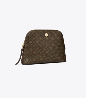 T Monogram Coated Canvas Dome Kosmetiktasche
