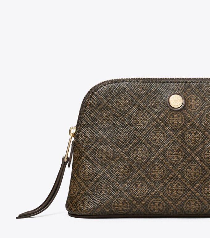 T Monogram Coated Canvas Small Dome Cosmetic Case T Monogram Coated Canvas Small Dome Cosmetic Case