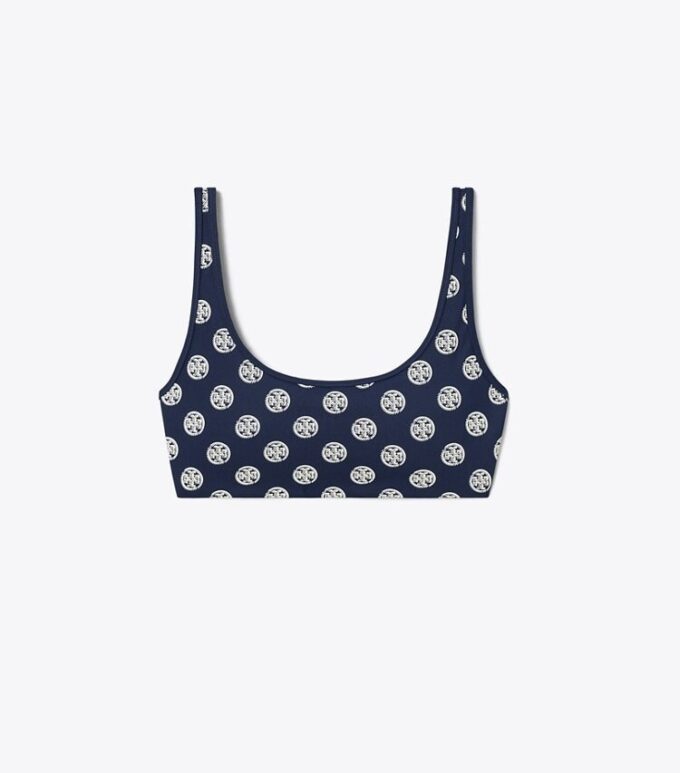 T Monogram Compression Scoop-Neck Bra T Monogram Compression Scoop-Neck Bra