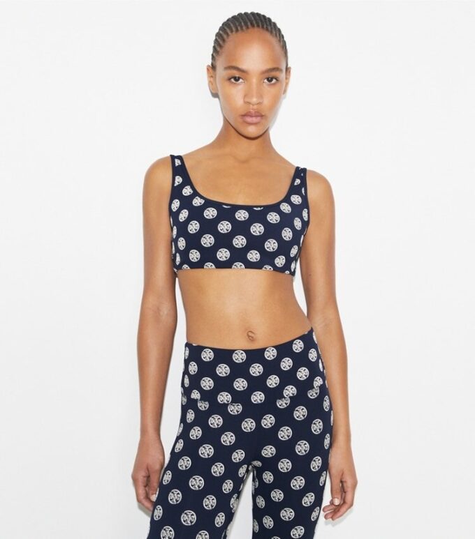 T Monogram Compression Scoop-Neck Bra T Monogram Compression Scoop-Neck Bra