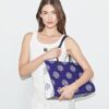 T Monogram Contrast Embossed Tote T Monogram Contrast Embossed Tote