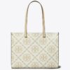 T Monogram Contrast Embossed Tote T Monogram Contrast Embossed Tote