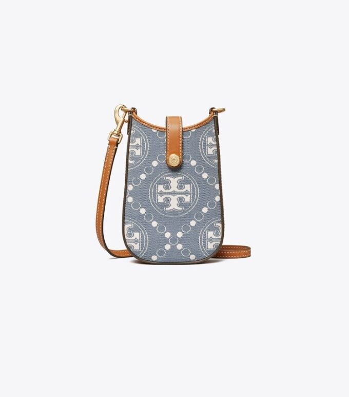 T Monogram Denim Phone Crossbody T Monogram Denim Phone Crossbody