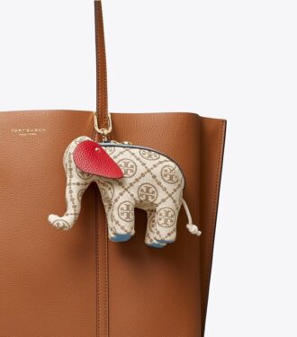 T Monogram Elephant Schlüsselanhänger