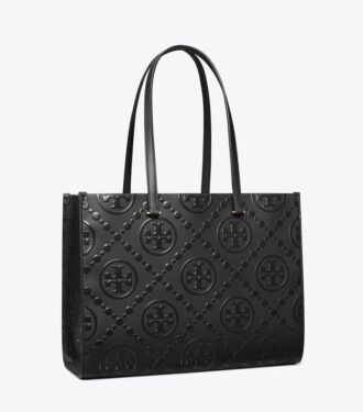 T Monogram Embossed Tote T Monogram Embossed Tote