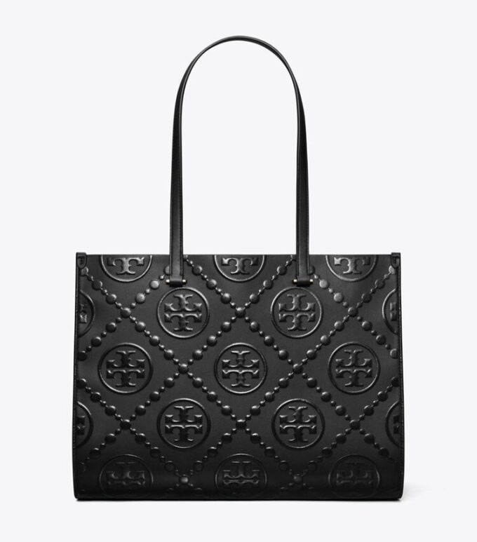 T Monogram Embossed Tote T Monogram Embossed Tote