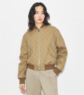 T Monogram Jacquard Bomberjacke
