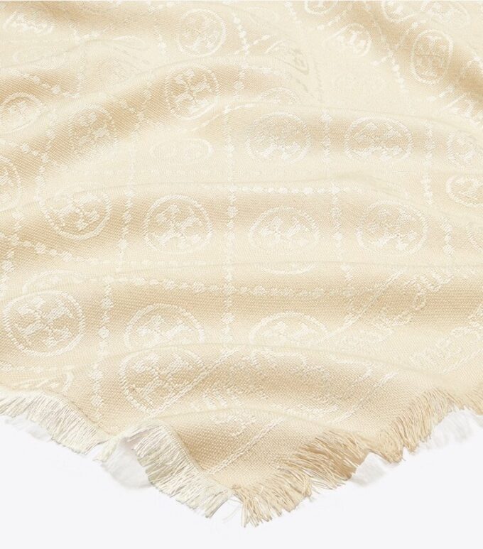 T Monogram Jacquard Oblong Schal T Monogram Jacquard Oblong Schal
