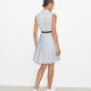 T Monogram Jacquard Plissee-Golfkleid T Monogram Jacquard Plissee-Golfkleid