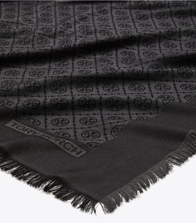 T Monogram Jacquard Traveler Schal T Monogram Jacquard Traveler Schal