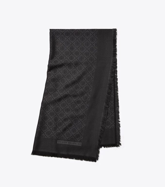T Monogram Jacquard Traveler Schal T Monogram Jacquard Traveler Schal