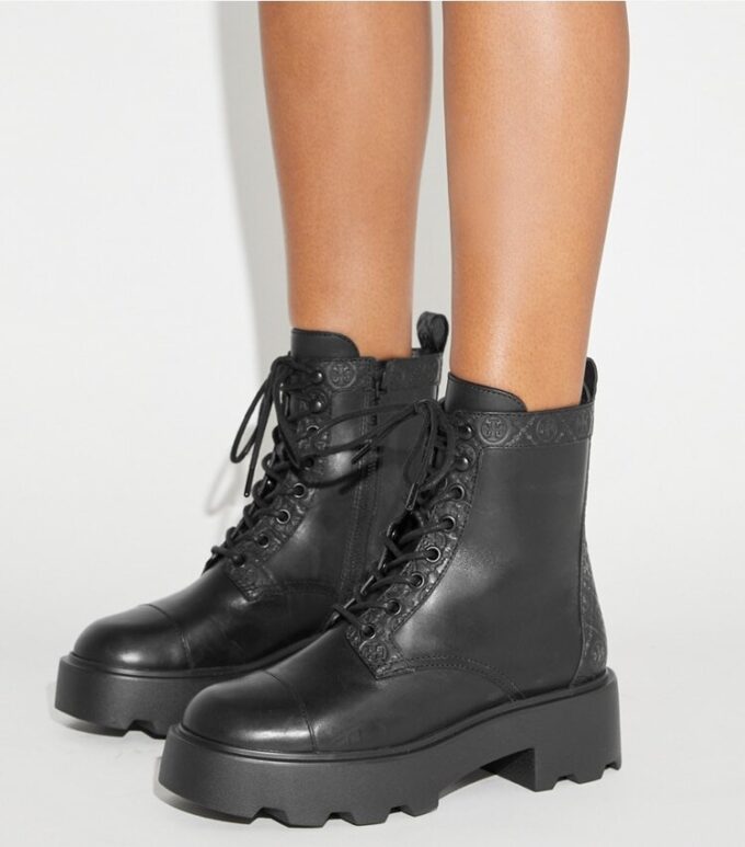 T Monogram Lug Boot T Monogram Lug Boot