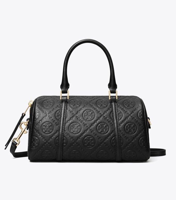 T Monogram Pebbled Petite Barrel Bag T Monogram Pebbled Petite Barrel Bag