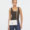 T Monogram Pebbled Schultertasche T Monogram Pebbled Schultertasche